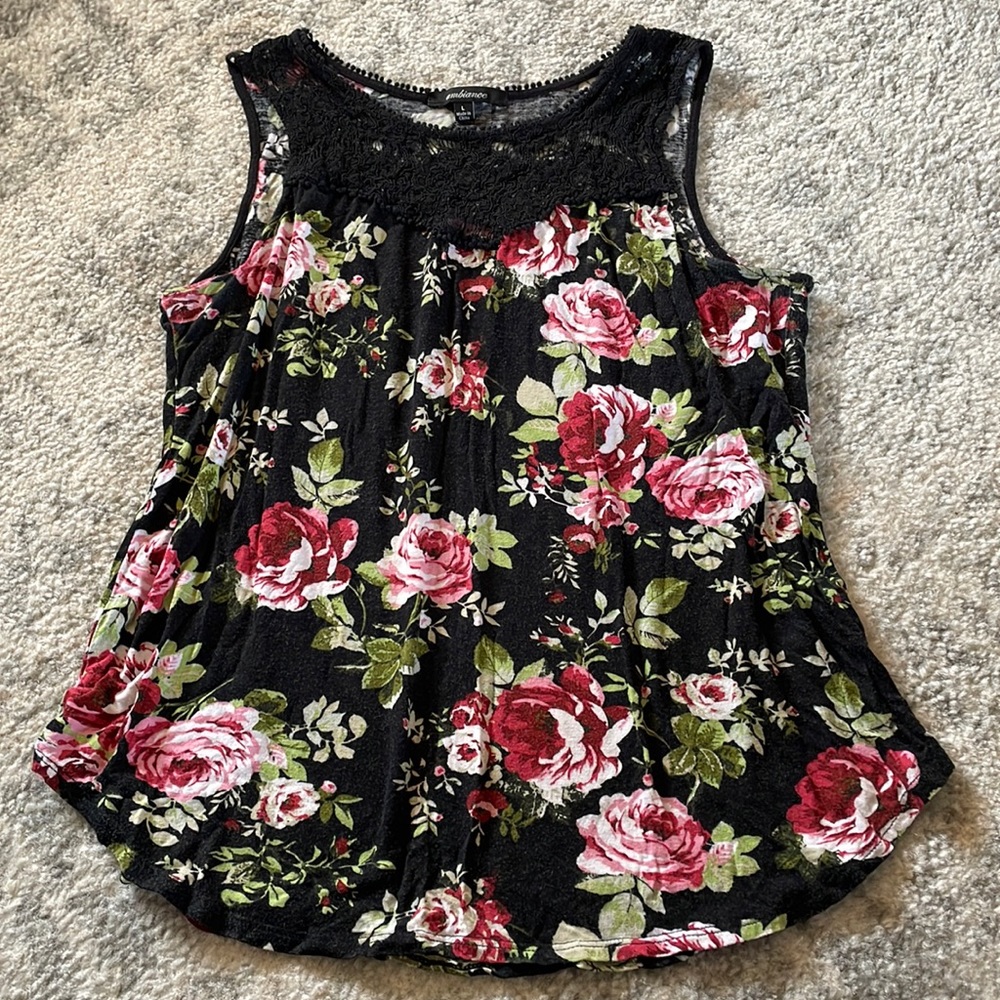 Floral tank top